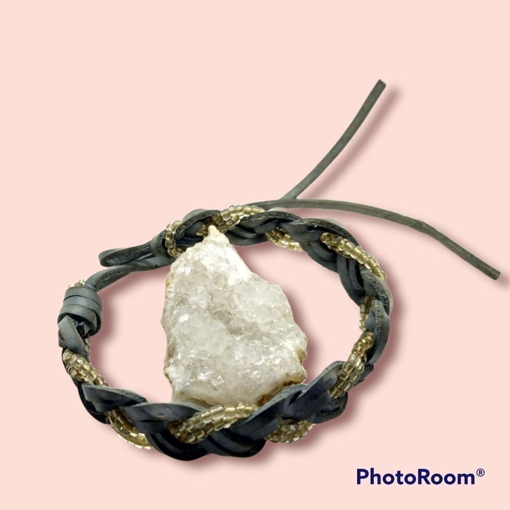 Leather plated bracelet‎ simplistic